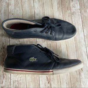 MENS LACOSTE NAVY BLUE SNEAKERS AMPTHILL SIZE 13